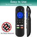 Paquete de 2 controles remotos compatibles con todos los controles remotos de Roku TV, universales para Hisense Roku/TCL Roku/Onn Roku/Element/Sharp/Haier/Hitachi/LG/Sanyo/JVC/Magnavox/RCA/Philips/Westinghouse Roku Series Smart TV