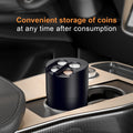 Coin Holder for Car Large Capacity Change Holder for Car Universal Car Coin Holder Organizer and Sorter Compatible with Most Car and Truck Accessories (CNH1, 1PACK)