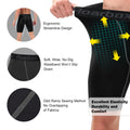 Short de compression Roadbox pour homme, sous-vêtement d'entraînement athlétique, frais et sec, en élasthanne, pour course à pied, gym, sport (noir, M)