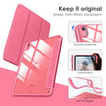 VIKESI for iPad 10th Generation Case 2022, 10.9 Inch Case with Clear Transparent Back and TPU Shockproof Frame Cover [Built-in Pencil Holder, Support Auto Sleep/Wake] -Watermelon