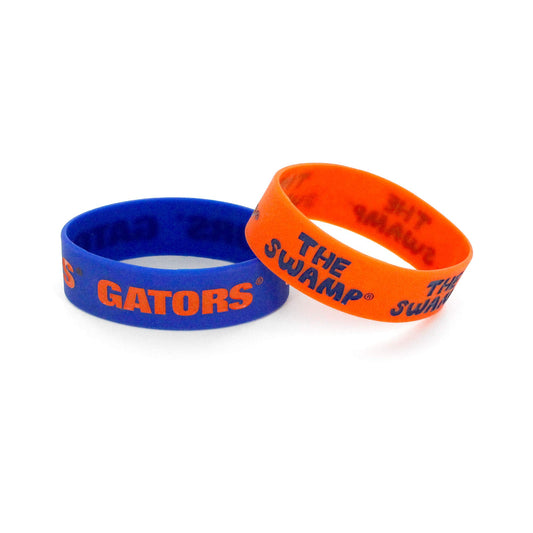 Pulsera de silicona de los Florida Gators de la NCAA, paquete de 2