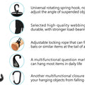 XINFULLWOL 3 in 1 Multifunctional hook,Baseball&Softball Equipment Hanger, Sports Accessories for Baseball,Softball,Hiking and Outdoor,Water Bottle Hiking Camping, Used Both Indoors and Outdoors(1pcs)