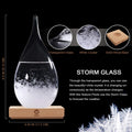 Storm Glass Weather Predictor Christmas Gifts for Him, Drop-Shaped Glass Barometer Weather Station, Unique Christmas Decorative Glass Bottles Weather Forecaster for Home and Office