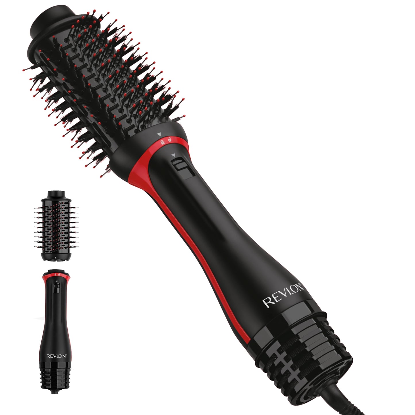 Sèche-cheveux et styler REVLON One Step Volumizer PLUS | Plus de volume, moins de dommages et plus de contrôle du style pour des brushings de style salon faciles et rapides, et facile à transporter (noir)