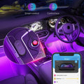 Govee Car LED Lights, Smart Interior Lights with App Control, RGB Inside Car Lights with DIY Mode and Music Mode, 2 Lines Design for Cars with Car Charger, DC 12V