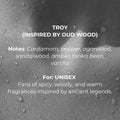 L'OIL FRAGRANCE TROY Perfume Oil | Inspired by Tomm F.ord’s Oud Wood | Cardamom, Agarwood & Amber | Vegan & Cruelty-Free | 10ml Long-Lasting Unisex Scent