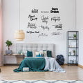 12 Pieces Inspirational Wall Decals Stickers Quotes Peel and Stick Vinyl Wall Decals Classroom Decals for Walls Motivational Saying Positive Wall Stickers for Bedroom Office Teen Dorm Art Decor