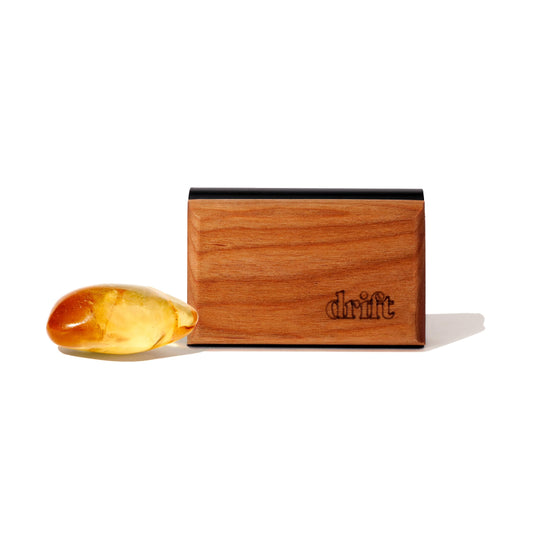 Ambientador para coche Drift - Ambientador de madera - Eliminador de olores para coche - Kit de inicio con aroma a ámbar