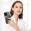 Funda para iPhone 16 Pro Max, funda para teléfono iPhone 16 Pro Max, diseño translúcido mate de ajuste delgado, a prueba de golpes, protección contra caídas, para niñas, mujeres, niños y hombres, color negro