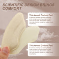 2 Pairs Heel Pads for Shoes, Heel Grips Liner Cushions Inserts for Loose Shoes，Filler Improved Shoe Fit and Comfort, Anti Slip Shoe Filler Make Shoes Fit Tighter (Beige, M)