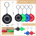 Tondiamo 12 Pcs Gym Gifts for Gym Lovers Barbell Keychain Gifts Workout Fitness Gift Silicone Weightlifting Weight Plate Keychain