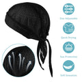 Cooling Do Rags Skull Cap Helmet Liner, Men Women Breathable Cycling Headscarf Cooling Do Rags Head Scarf for Men Mesh Durag Motorcycle Head Wrap Cooling Helmet Liner Cooling Headbands for Men