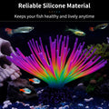 Uniclife Aquarium Imitative Rainbow Sea Urchin Ball Ornement artificiel en silicone avec effet lumineux pour décoration de paysage d'aquarium