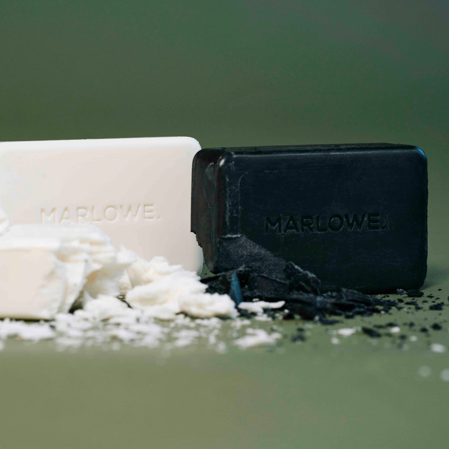 MARLOWE. No. 106 Charcoal Soap 7 oz, Body Bar Soap for Men, Cleansing, Purifying & Hydrating with Natural Extracts, Shea Butter, Olive Oil & Green Tea Extracts, Fresh Woodsy Scent