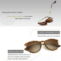 SUNGAIT Vintage Round Sunglasses for Women Men Classic Retro Designer Style (Amber Frame(Matte Finish)/Brown Gradient Lens) 1567HPKC