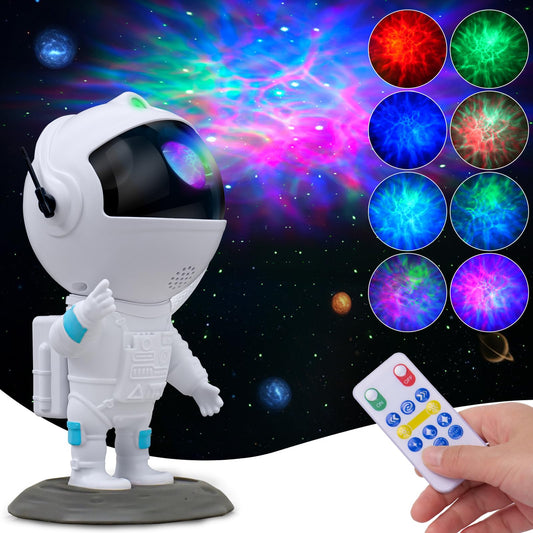 Astronaut Galaxy Projector, Star Projector, Astronaut Light Projector with 8 Colors LED Nebula, Starry Night Light Projector with Remote, Kids Room Decor, Gifts for Kids, Friends, Birthday Game Party