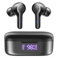 MOZOTER Bluetooth 5.3 Wireless Earbuds,Deep Bass Loud Sound Clear Call Noise Cancelling with 4 Microphones in-Ear Headphones with Wireless Charging Case Compatible for iPhone Android,Workout