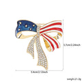 American Flag Pins 2024 American Flag Lapel Pins 2024 Crystal Flag Lapel Brooch Memorabilia Gift for 2024 United States Presidential Election