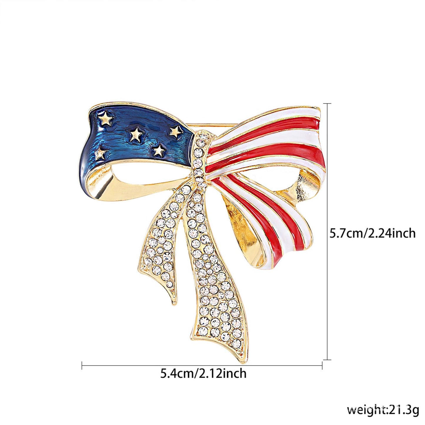 American Flag Pins 2024 American Flag Lapel Pins 2024 Crystal Flag Lapel Brooch Memorabilia Gift for 2024 United States Presidential Election