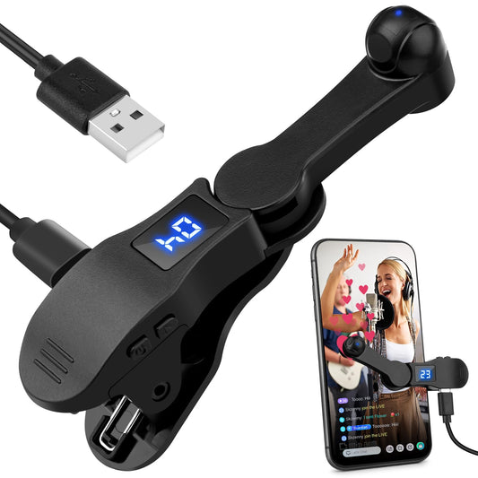 Clicker automatique pour smartphone, appareil à écran de téléphone, clicker rapide pour applications iPhone iPad, simulation de clic rapide, clic continu des doigts pour le jeu, diffusions en direct, likes, offre éclair, tâche de récompense (noir)