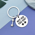 Funny Workout Inspirational Keychain Jewelry Fitness Gifts Funny Gym Workout Keychain Dumbbell Bodybuilding Keychain for Friend Fitness Trainer Gift But Did You Die Keychain Fitness Instructor Gift