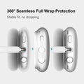 Funda protectora para auriculares AirPods Max, carcasa de TPU suave transparente antiarañazos, accesorios transparentes, funda ultra protectora para Apple AirPods Max (2024/2020), transparente