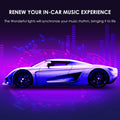 Interior Car Lights, Abnija Car LED Strip Light 48 LED DIY 16 Million Colors Microphone App Control Smart Phone Music Sync RGB Under Dash Waterproof Car Lighting Kit with Car Charger, USB DC 12V