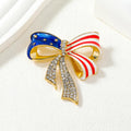 American Flag Pins 2024 American Flag Lapel Pins 2024 Crystal Flag Lapel Brooch Memorabilia Gift for 2024 United States Presidential Election