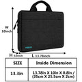 Laptop Sleeve 13-14 Inch Case Briefcase Compatible with MacBook Pro 14 inch 2021 M1 Pro/M1 Max A2442 and All Model of 13.3 Inch MacBook Air/Pro, XPS 13, Most Popular 13"-13.5" Notebooks,B04K01