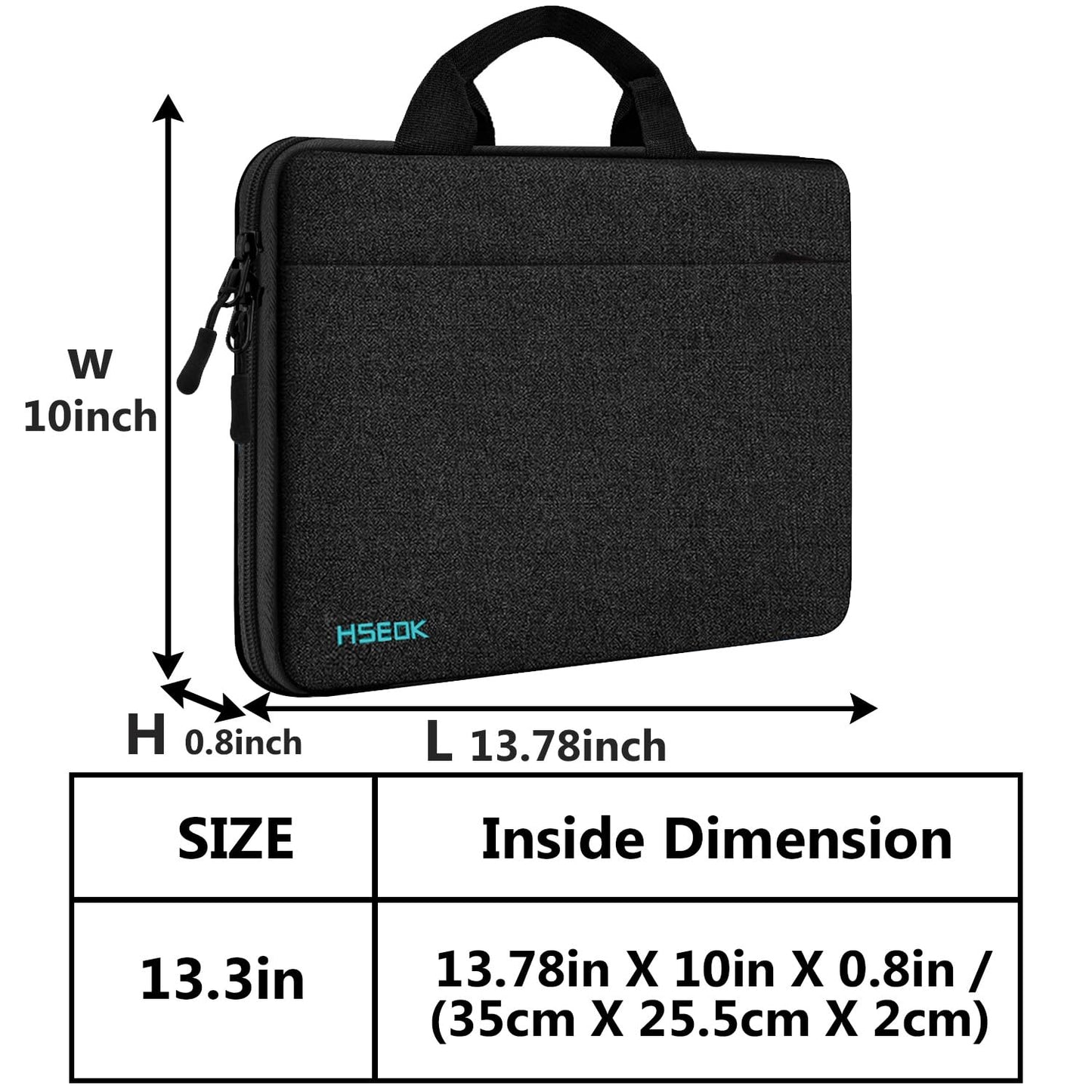 Laptop Sleeve 13-14 Inch Case Briefcase Compatible with MacBook Pro 14 inch 2021 M1 Pro/M1 Max A2442 and All Model of 13.3 Inch MacBook Air/Pro, XPS 13, Most Popular 13"-13.5" Notebooks,B04K01