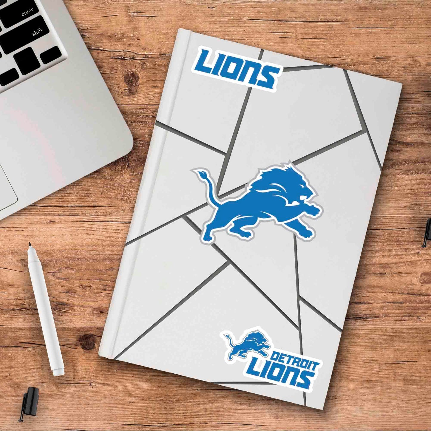 Ensemble d'autocollants 3 pièces FANMATS 60954 Detroit Lions