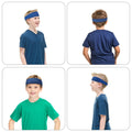 4 Pcs Football Sports Fan Headband Basketball Hair Bands Baseball Gear Gym Workout Sweatbands Running Yoga Athletic Bandana