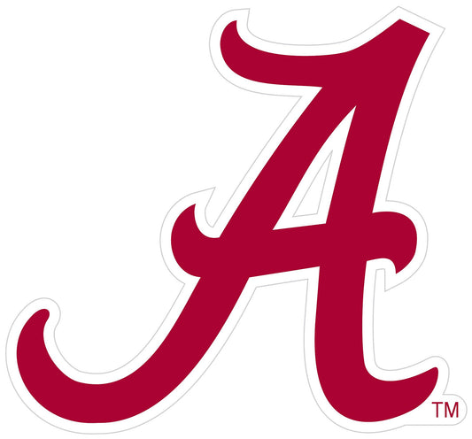 Imanes con el logotipo de Alabama Crimson Tide de NCAA Siskiyou Sports Fan Shop, hoja de 8 pulgadas, color del equipo