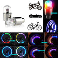 YUERWOVER 8 Pack LED Bike Wheel Lights Car Tire Valve Stems Caps Bicycle Motorcycle Waterproof Tyre Spoke Flash Lights Cool Reflector Accessories for Kids Men Women with 10 Extra Batteries(Multicolr)