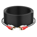 Sjorks RCA Cable 50ft,2RCA Male to 2RCA Male,Audio Stereo Subwoofer Cable [Hi-Fi Sound] Auxiliary Audio Cord for Home Theater, HDTV, Amplifiers, Hi-Fi Systems,Speakers and etc