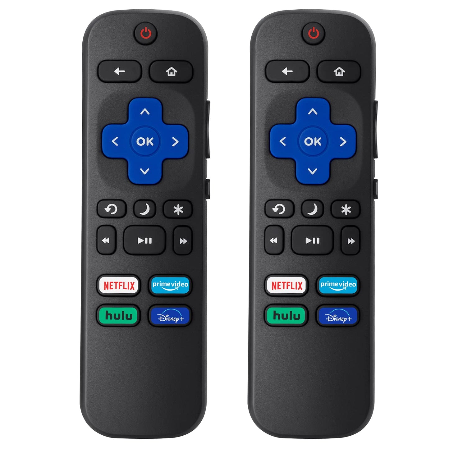 (Pack of 2) Replacement Remote Control Compatible for Roku TV,for TCL Roku/for Hisense Roku/for Onn Roku(Not for Roku Stick,Box and Players)