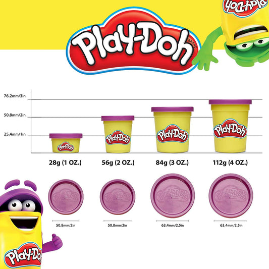 Play-Doh Bulk 10-Pack Case of Assorted Colors, Christmas Stocking Stuffers, Party Favors for Girls & Boys, Kids Arts & Crafts, Preschool Toys, Ages 2+ (Amazon Exclusive)