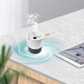 2 in 1 Multifunctional Ashtray, Indoor Ashtray - Melamine Material, Powered by AA Batteries, Easily Suck Away Scattered Ash Around the Ashtray (White)