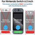 amFilm Tempered Glass Screen Protector for Nintendo Switch 2017 (2-Pack)