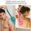 Evmliy 2Pack Back Scrubber for Shower, Loofah Sponge Brush Exfoliating Body, Long Handle Scrub Brush for Shower with Loofah on a Stick for Back Use, Bathing Accessories Body Brushes (2Pack)