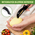 Swivel Vegetable Peeler, Potato Peeler with Blemish Remover, Veggie Peeler with Sharp Stainless Steel Blades, Fruit Peeler with Comfortable Handle for Kitchen