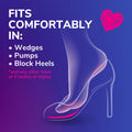 Dr. Scholl's Love Your Heels & Wedges Ball of Foot Cushions for Women, 1 Pair, Metatarsal Pads Women - All-Day Comfort for High Heels - Relieve & Prevent Shoe Discomfort, No Sliding Stopper Pads