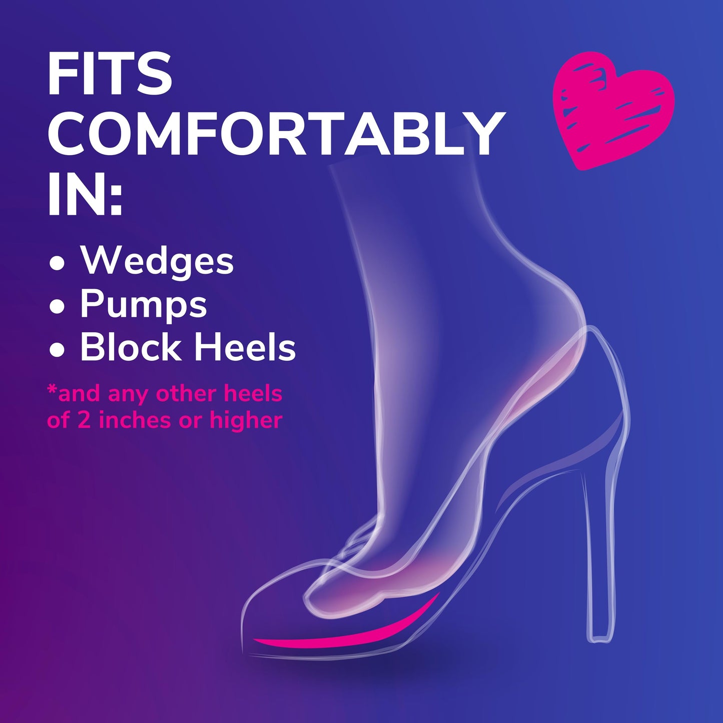 Dr. Scholl's Love Your Heels & Wedges Ball of Foot Cushions for Women, 1 Pair, Metatarsal Pads Women - All-Day Comfort for High Heels - Relieve & Prevent Shoe Discomfort, No Sliding Stopper Pads