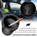 Car Ashtray with Lid Smell Proof,High Grade Detachable Smokeless Ashtray for Car Cup Holder,Multifunctional Car Interior Accessories Portable Ashtray Fits Car Truck SUV Home Office Outdoor