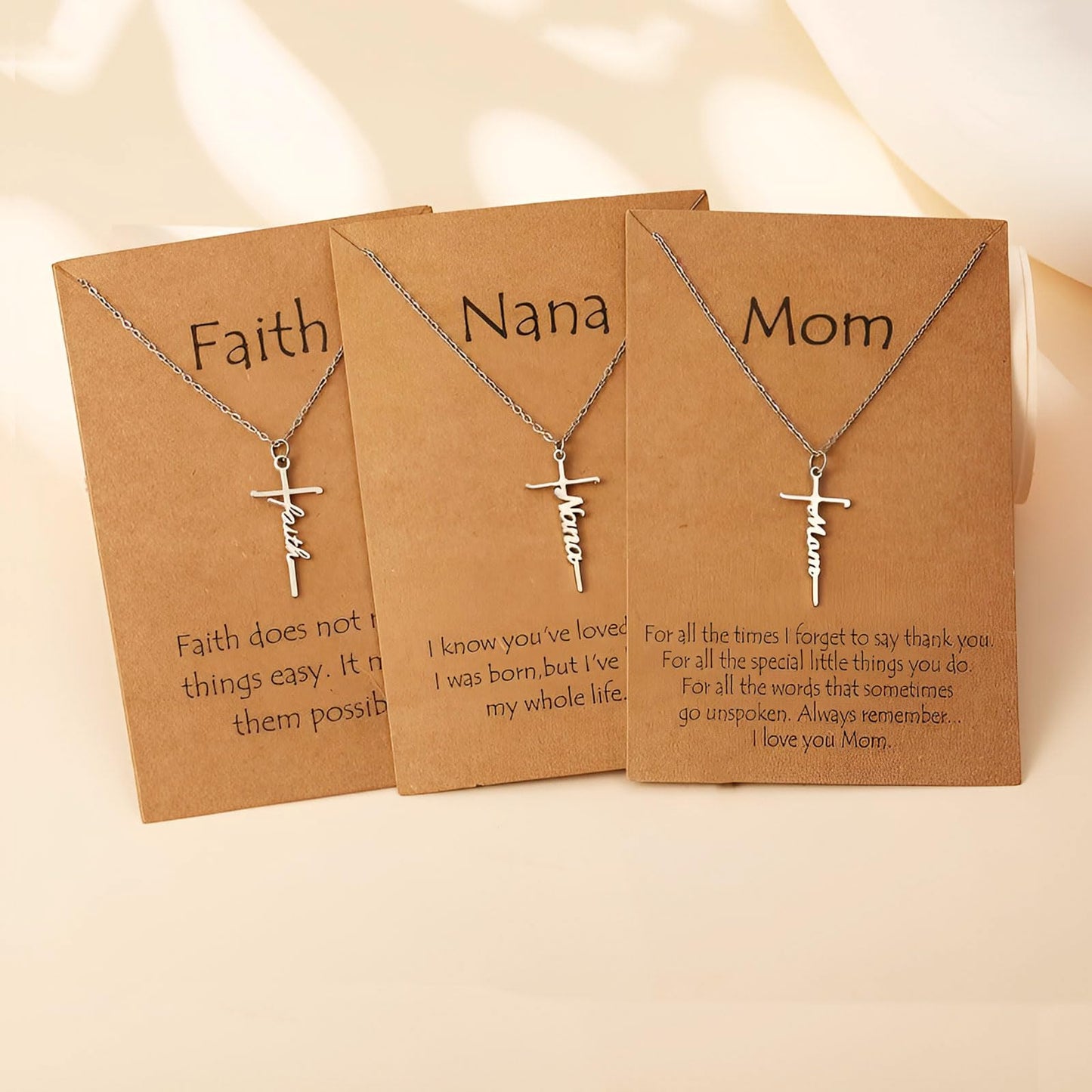 RAYSTAR Gifts for Women Faith Cross Necklace for Women Christian Jewelry Necklace Birthday Gifts for Women Mom Wife