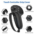 Controller Grip Cover for Quest 3/Quest 3S Accessories DOBEWINGDELOU Silicone Grips Strap Cover Protector with Knuckle Straps Black