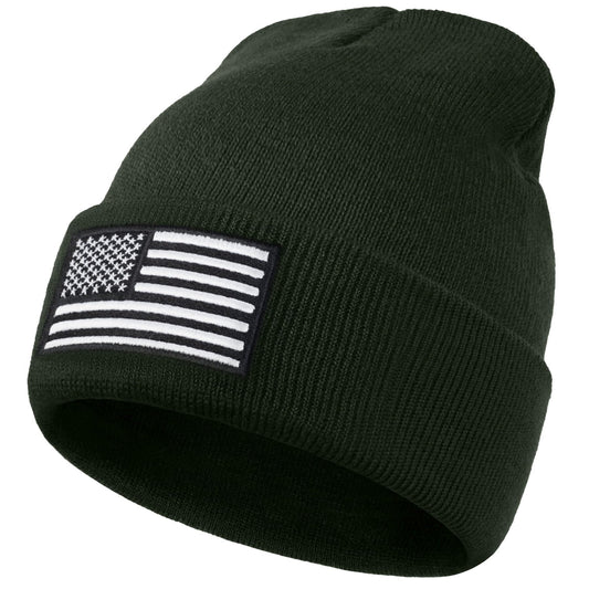 Bonnet d'hiver brodé drapeau américain pour hommes et femmes, équipement tactique militaire multi-saisons, chapeau chaud d'hiver de l'armée de police