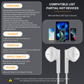 USB C Headphones Type C Earbuds for iPhone 15/16 Pro/ 15 Pro/ 15 Pro Max Samsung S24 Headphones with Microphone Noise Isolation Stereo Wired Earphones for Samsung Galaxy S22 S23 Pixel 7a 8 Android