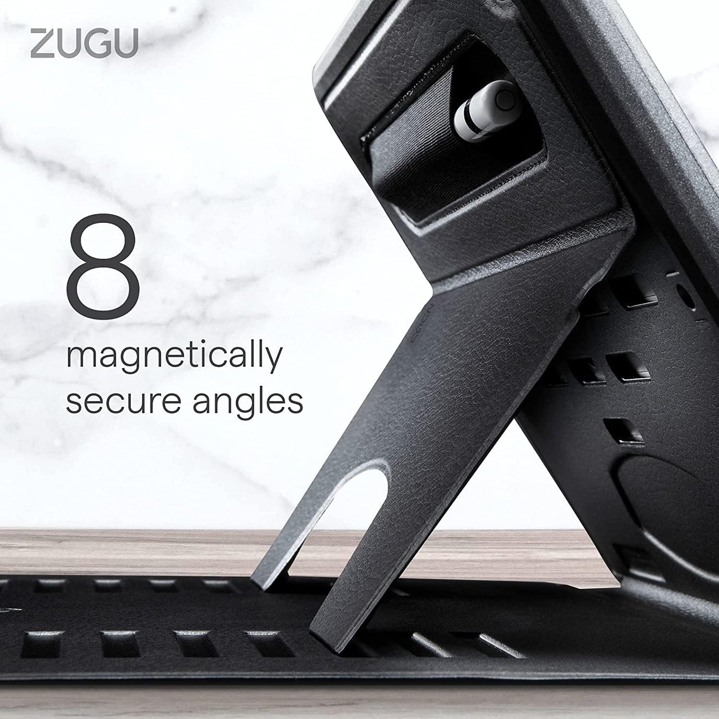 ZUGU CASE for 10.2 Inch iPad 9th Generation Case 7th / 8th Generation Case (2021/2020/2019) | Protective, Thin, Sleek Design, Magnetic Stand, Sleep/Wake Cover | Magnetic Cover | Arctic Gray