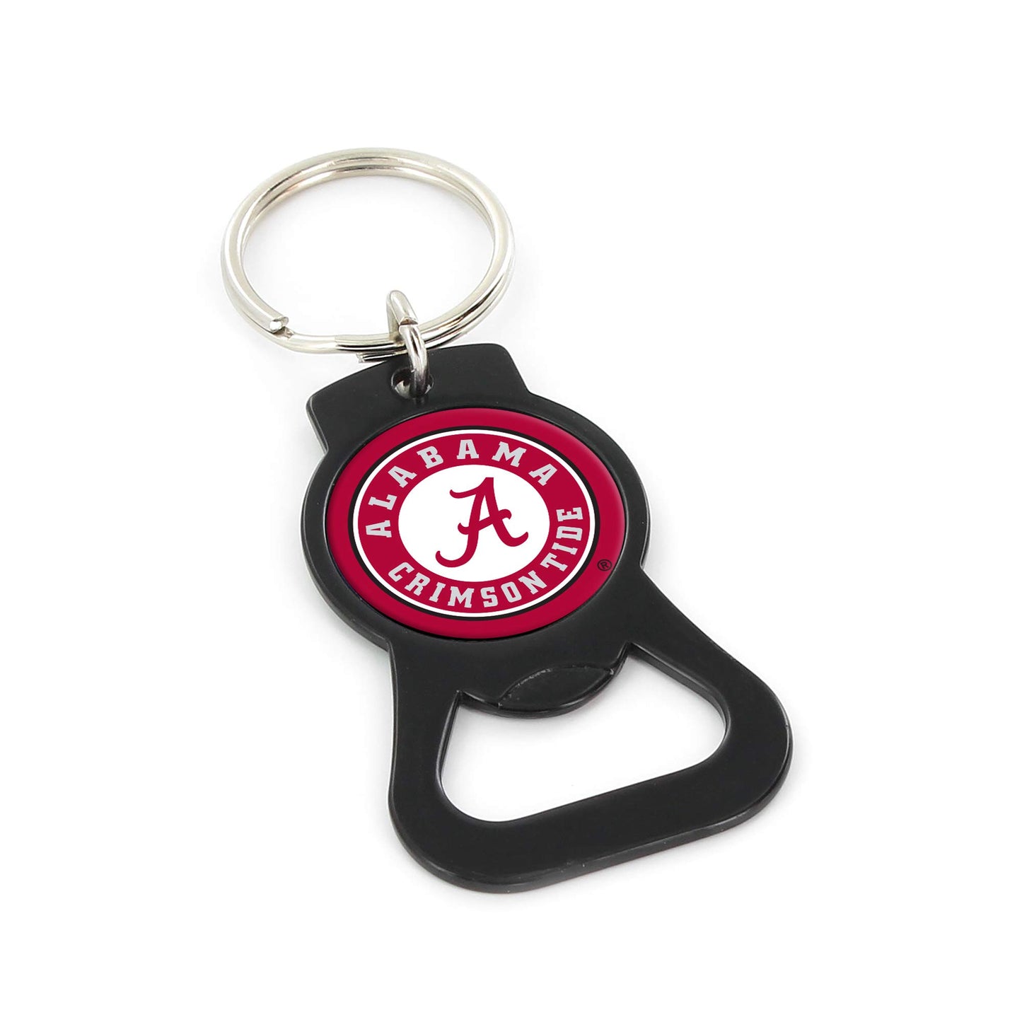 Llavero con abrebotellas de Aminco NCAA Alabama Crimson Tide en color negro